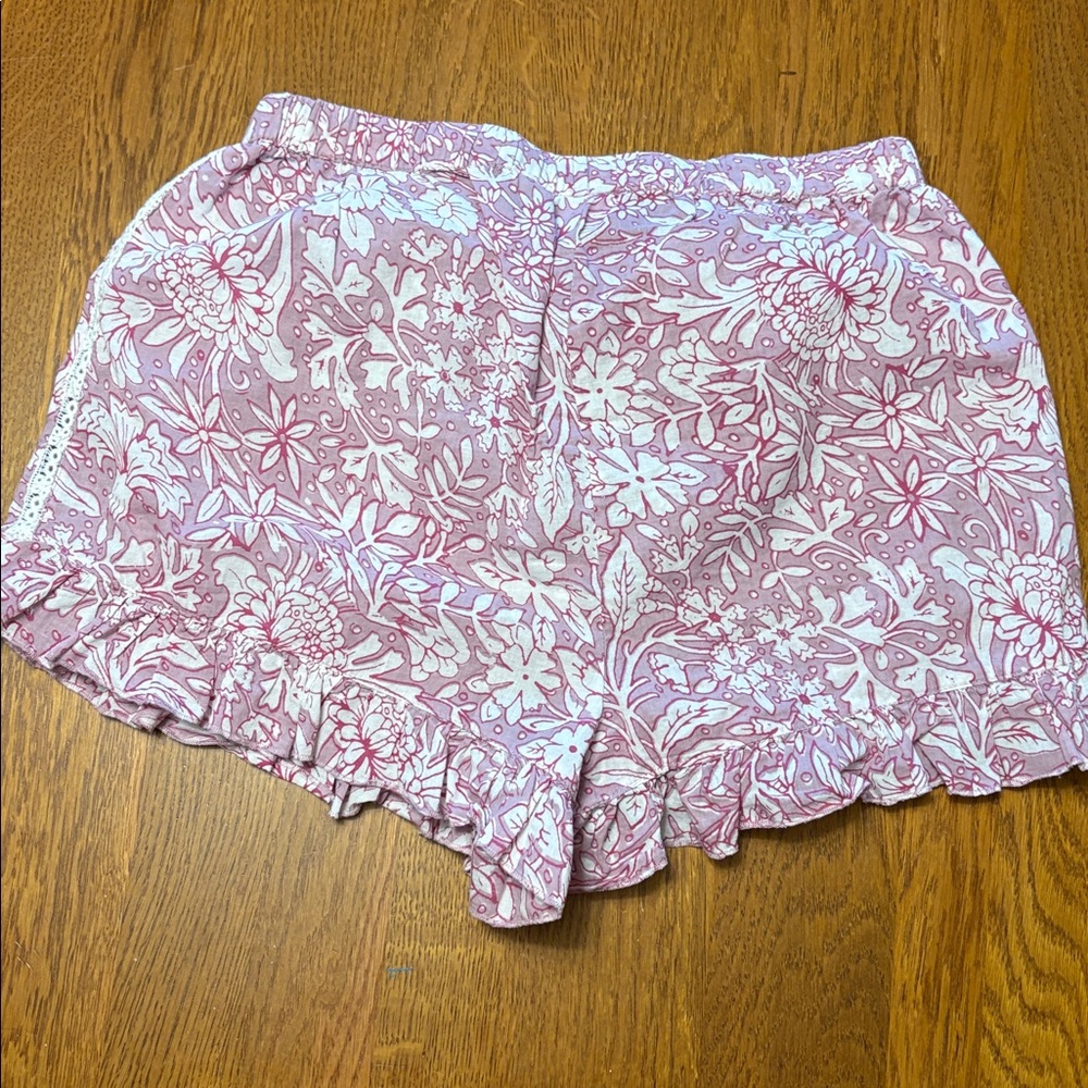 Rachel Ashwell medium Floral Pink Women's sleep shorts - Picture 3 of 4